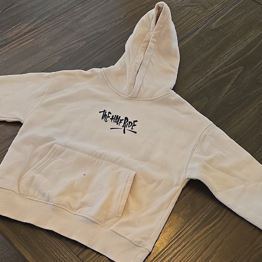 Beige Hoodie with Front Pocket